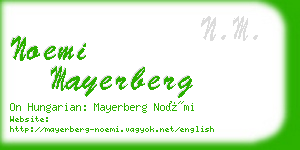 noemi mayerberg business card